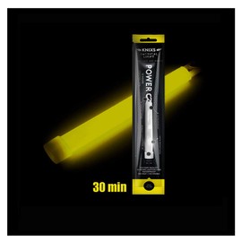 Set of 10 – Power Glow Stick Tactical Light in Military Standard – Yellow Luminous (6 Inches / 15 cm) – Individually Packed – 30 Minutes Light Time = Very Bright