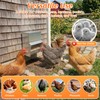Metal Trough Feeder with Lid - 10lb Capacity,Compatible with Chicken