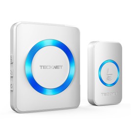 Tecknet Waterproof Wireless Bell Set Wireless Doorbell