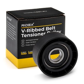RIDEX 310T0565 Tensioner Pulley V-Ribbed Belt Tensioner Pulley 60 mm 26 mm Plastic 17 mm