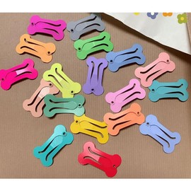 Colorful Bone Shape Hairpin Pet Small Dog Hair Clips for Chihuahua Pug Grooming Dog Accessories -D