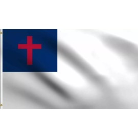 Unbranded 3x5 Christian Flag Religious Cross Christ banner white Church  USA SHIPPING
