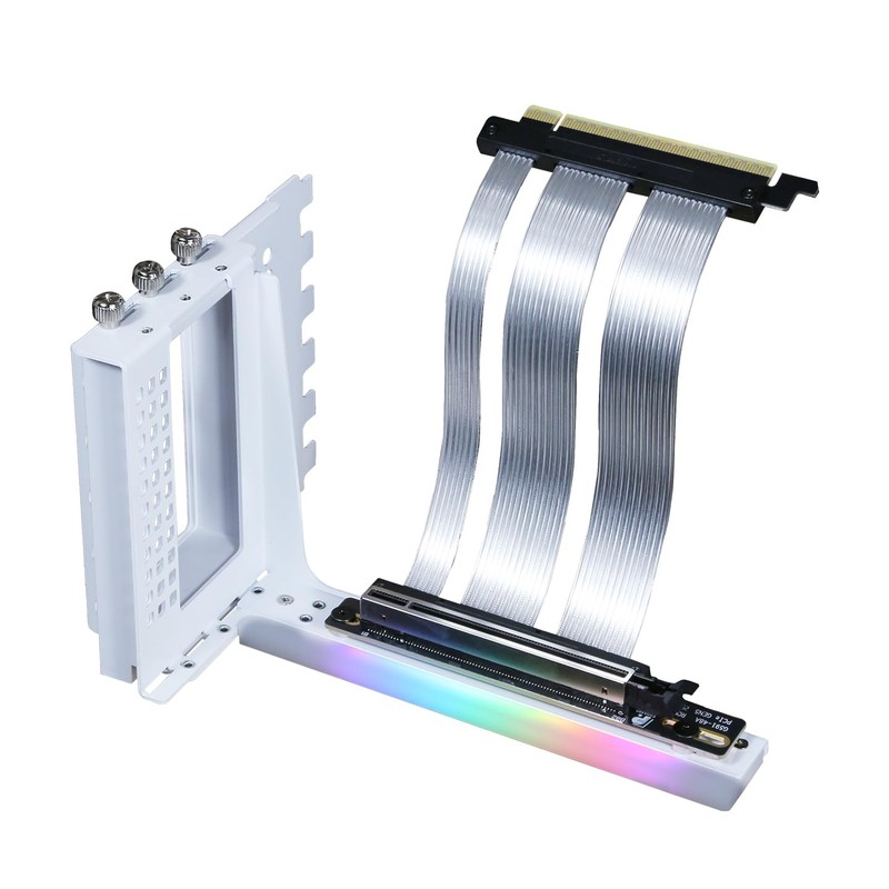 GIGA-MEGA PCIe X16 GEN5 Riser Cable with GPU Vertical Mount