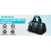 DURATECH 13-Inch Small Tool Bag with 9 Pockets Wide Open