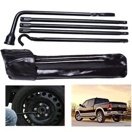 Spare Tire Tool Kit Tire Changing Repair Kit with Carry Bag and 2T Scissor Jack Heavy Duty with Speed Handle for Dodge RAM 1500(2002-2015)
