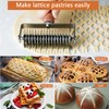 Stainless Steel Dough Lattice Top Cookie Pie Pizza Bread Pastry