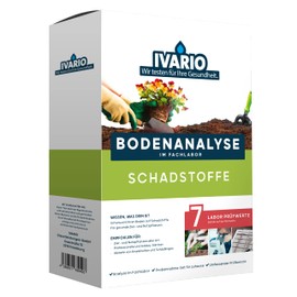 IVARIO Soil analysis for harmful substances/heavy metals in your garden soil, analysis set in the accredited test laboratory, no prior knowledge required, certainty about your soil quality