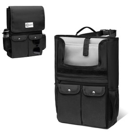 Automiim Car Organizer Front Seat, Portable Car Seat Organizer Front Seat, Passenger Seat Organizer with Detachable Cover Design for Car Office Organizer