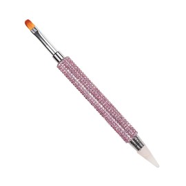 BIUDECO Elegant Nail Art Pen Dual Head Tool for Line Drawing Paint Brush and Drill Point Perfect for Manicure