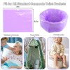 Commode Liners 120pcs Strong Portable Toilet Bags Leak Proof Lemon