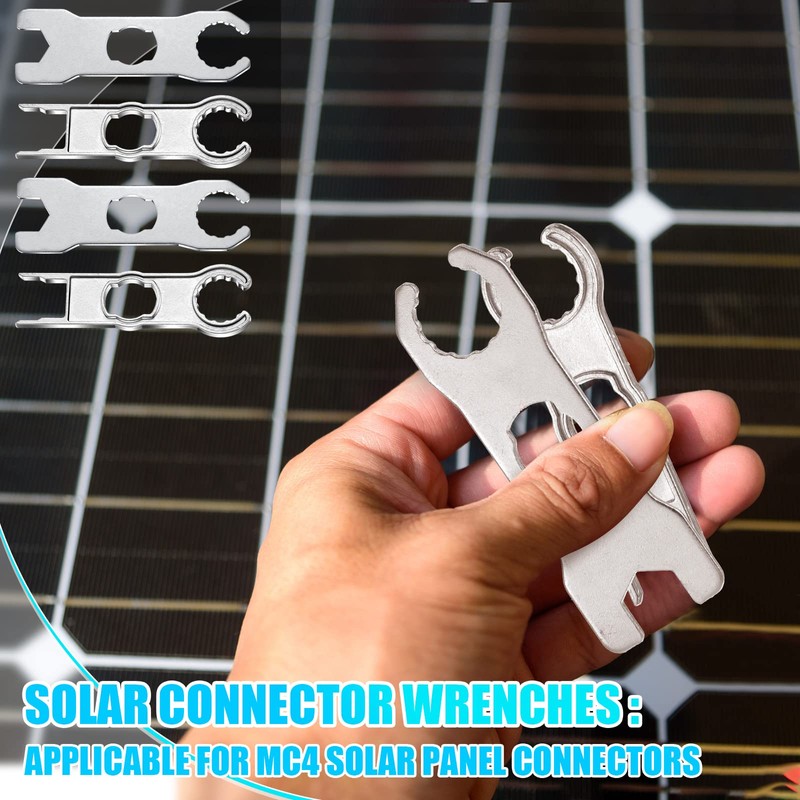 6 Herramientas de Conector de Panel Solar Llave Inglesa de