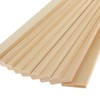 Frediuo 10 Natural Wood Rectangular Panels for Crafting Projects, as