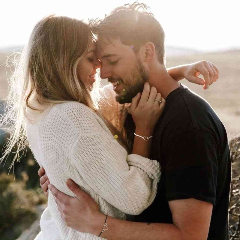 Matching Bracelets for Couples Heart Couples Bracelets for Him and