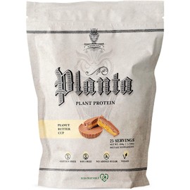 Ambrosia Planta - Premium Organic Plant-Based Protein | Vegan & Keto Friendly | Gourmet Flavors with No Bloating or Stomach Upset | Gluten & Soy Free | No Added Sugar | 25 Servings | Peanut Butter Cup