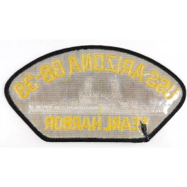 USS Arizona BB-39 Pearl Harbor Embroidered Iron On/Sew On Patch Military US Navy