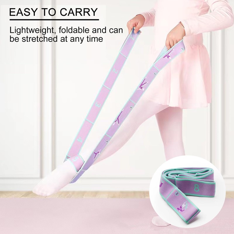 Stretching Strap with Loops, 2Pcs Yoga Pull Strap, Resistance Bands