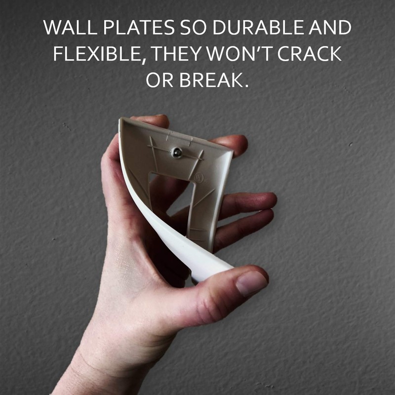 Legrand - Pass & Seymour TP23W Wall Plate-Box Mounted, 2-Gang,