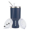 BJPKPK 30 oz Tumbler with Lid and Straw Stainless Steel