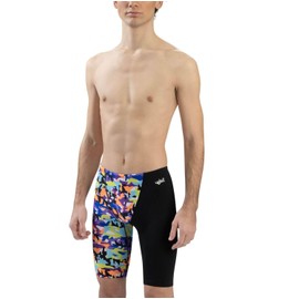 Dolfin Uglies Men's Jammer - Athletic Swimsuit for Training and Competitions (Delta, 32)
