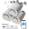 revolt Heating Controller: Set of 3 Programmable Radiator Thermostats with