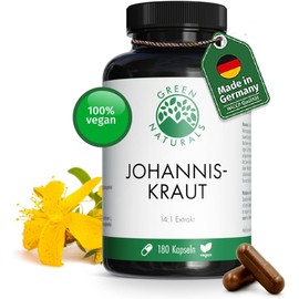 St. John’s Wort Capsules | High-Dose 14:1 Extract (5950 mg) | 2.55 mg Hypericin | 180 Vegan Capsules | Natural Mood & Stress Support