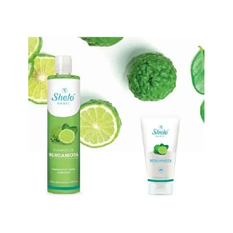 Shelo Kit Shampoo + Tonico De Bergamota, Cabello Y Barba