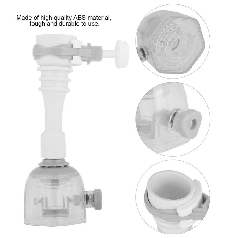 Adjustable Splash-Proof Faucet Extender, Kitchen Sink Taps Rotatable Nozzle Filter,
