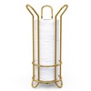 BROOKSTONE Toilet Paper Holder Stand, Modern and Minimal Free Standing