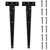 2 Pcs T Hinges, T-Strap Hinges, Metal Heavy Duty Gate