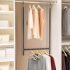 Simple Houseware Adjustable Closet Hanging Rod, Black