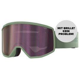 ATOMIC FOUR HD Ski Goggles - Pistachio - Ski Goggles with Contrasting Colours - High Quality Mirrored Snowboard Goggles - Goggles with Live Fit Frame - Ski Goggles with Large Field of View
