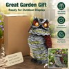 Solar Owl Garden Statue for Outdoor Decor – Rotating Head