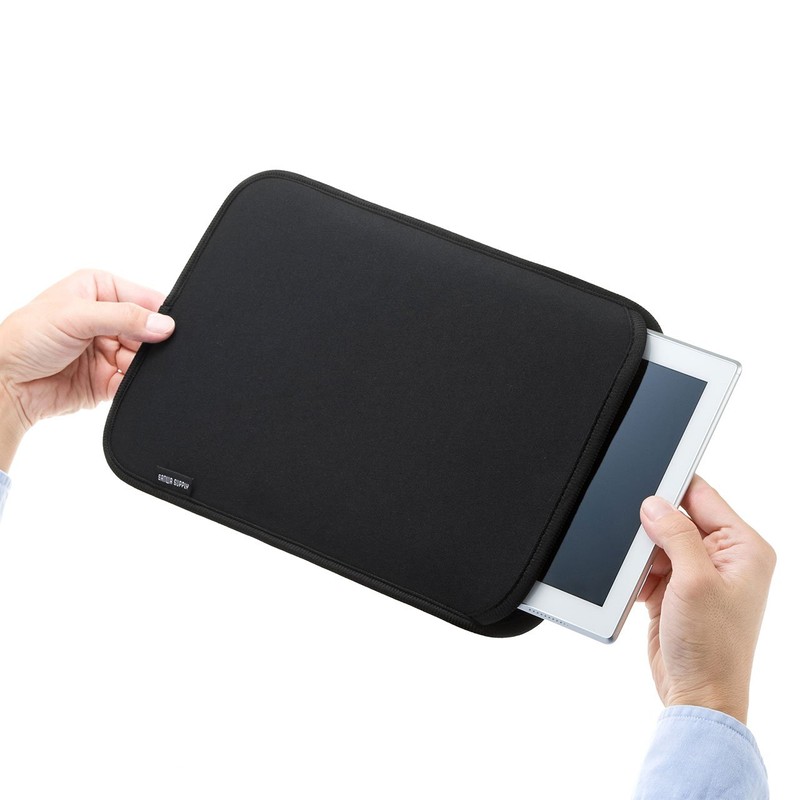 Sanwa Supply PDA-TABS10BKN 10.1 Inch Slip In Neoprene Tablet Inner