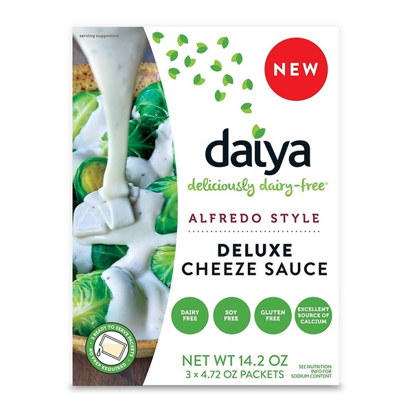 Daiya Alfredo Style Cheeze Sauce :: Creamy Veggie, Fettuccine & Spaghetti Sauce :: Vegan, Dairy Free, Gluten Free, Soy Free, Rich Cheesy Flavor (2 Pack)