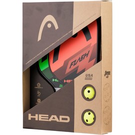 Head Flash Pickleball Pack - 2 paletas aprobadas, 2 Bolas para Exteriores, Saco de Transporte