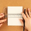 OTCRAFT 6 Inches/15cm Acrylic Clear T-Square Ruler, inches and metric,