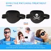 2PCS Pirate Eye Patches, AMZVIO 3D Medical Eye Patches for