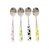 Ceramic Handle Stainless Steel Dessert Spoon Ceramic Handles Cutlery Spoons