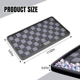 Hovom Car Dashboard Anti Slip Mat, 11.06"×5.98" PVC Sticky Dash Pad, Non-Slip Dashboard Gripping Pad, Multifunctional Vehicle Anti Slide Grip Mat for Phones Sunglasses Keys Coins (Black+Gray)