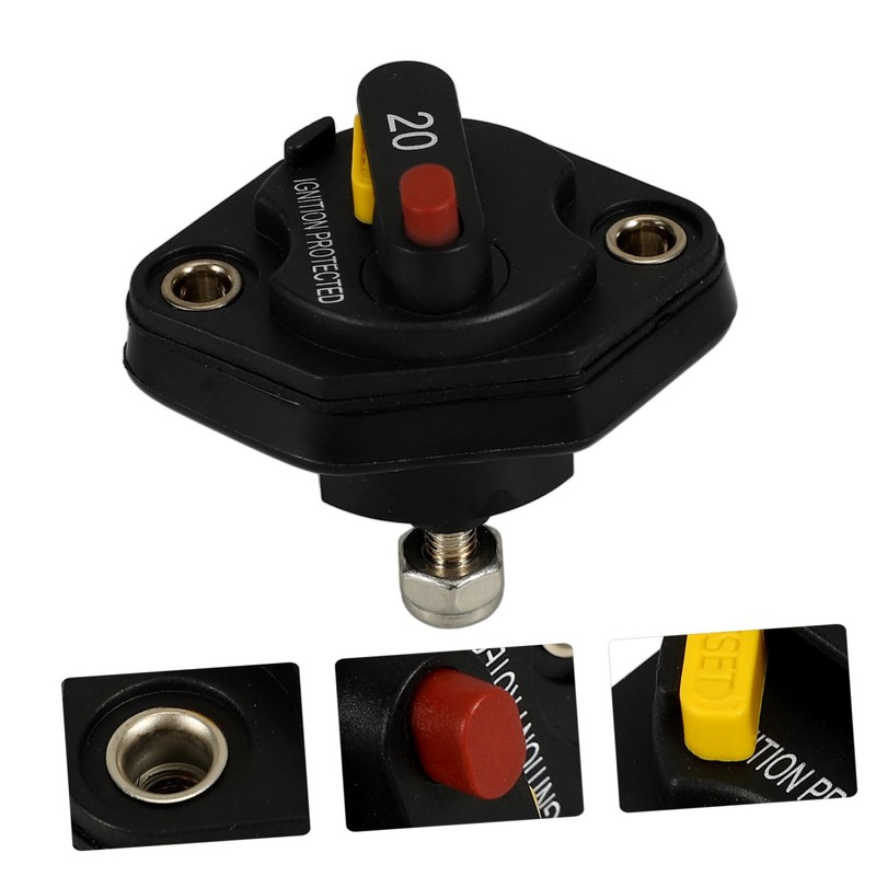 GRIRIW Marine Circuit Breaker Car Rv Auto 20a Mini Automotive
