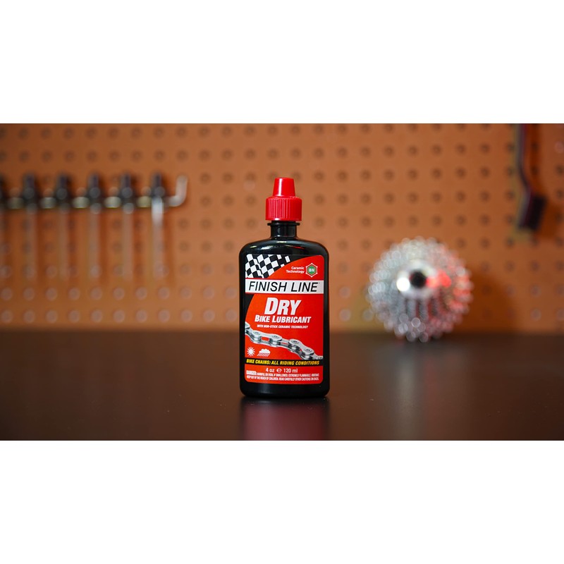 Finish Line DRY Teflon Bicycle Chain Lube, 32-Ounce Quart Jug