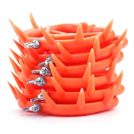 6 Pieces Cow Nose Ring Cattle Nose Ring, Cow Settling Farm Animal Plastic Cow Nose Ring Animal Weaner Plastic Weaning Equipment for Cow Livestock Prevent Sucking