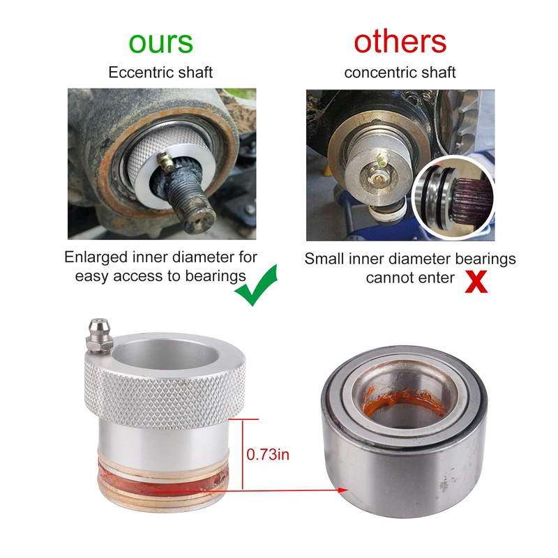 3mirrors 30mm Wheel Bearing Greaser Tool Compatible with Can Am