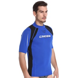 Cressi Men's Short-Sleeved Thermal Vest with Curze Sleeves, UV Protection (UPF 50+)