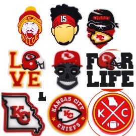 Unbranded KANSAS CITY CHIEFS MAHOMES KELCE FOOTBALL Shoe Clog Charms (YOU PICK) - #7