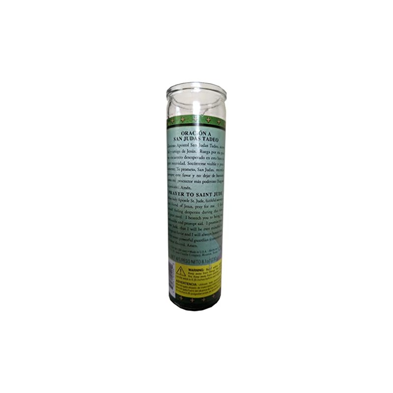 Saint Jude (San Judas) Green Devotional Candle