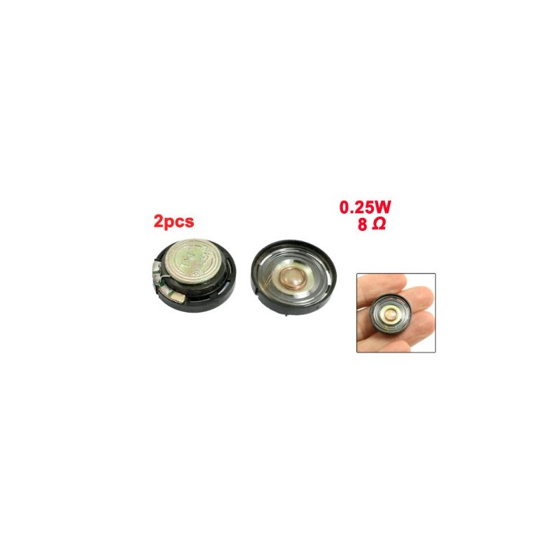 sourcing map 21mm Diameter Round Slim External Magnet Speaker Horn
