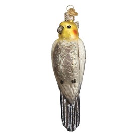 Old World Christmas Glass Blown Ornament Cockatiel (16109) , Grey