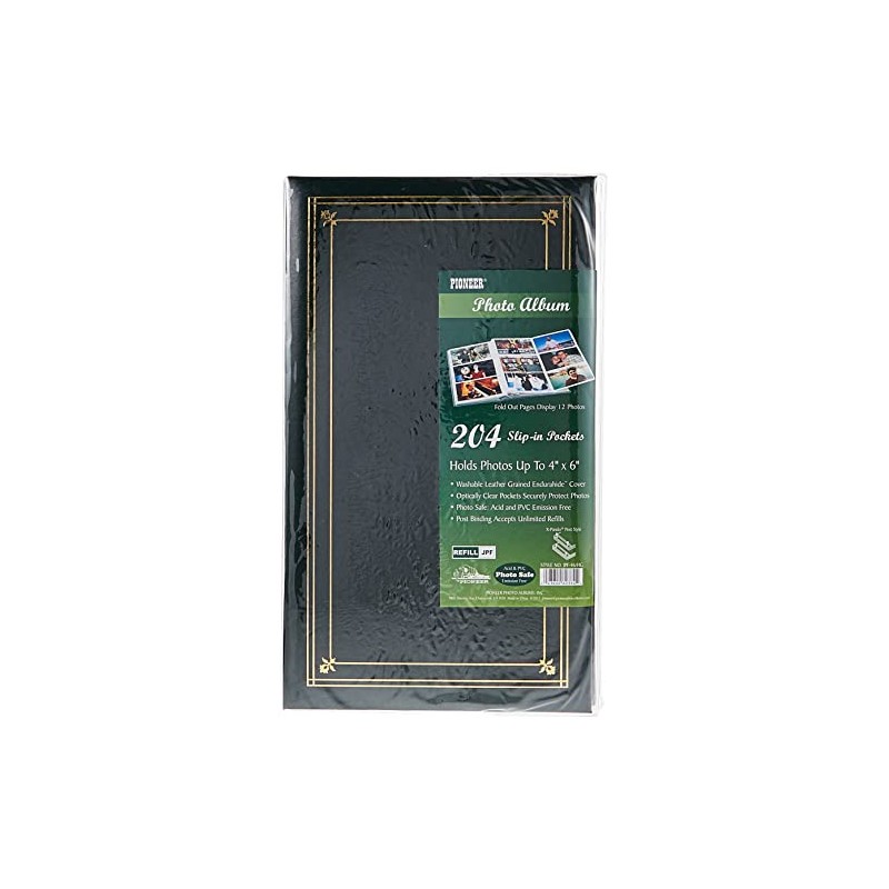 Pioneer Photo Albums JPF-46 Hunter Green Photo Album, 8 x