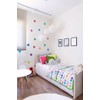 36 Confetti Rainbow Colors Polka Dots Wall Decals, Matte Eco-Friendly